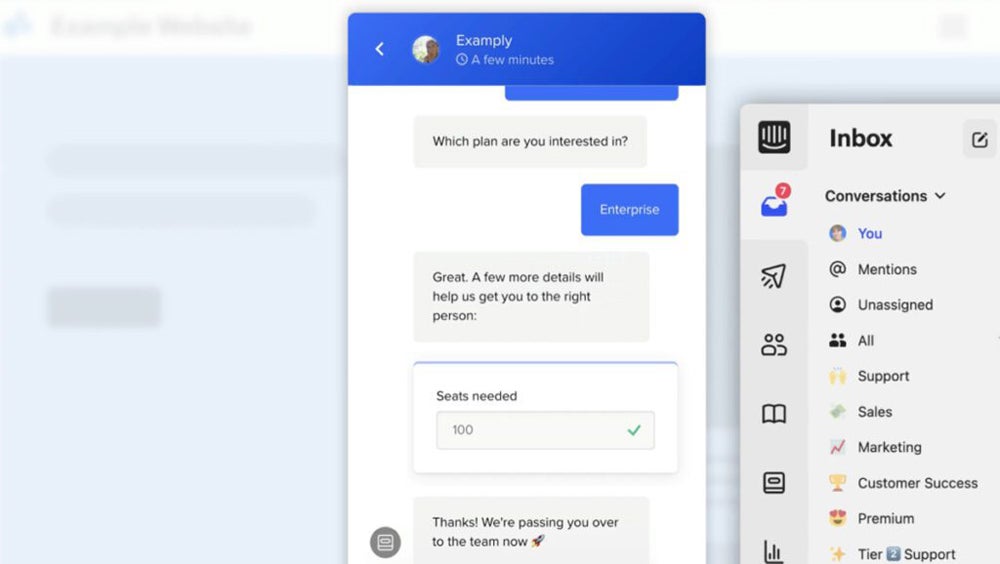 Intercom screenshot.