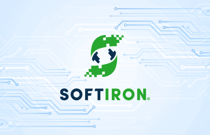 News graphic featuring the logo of SoftIron.